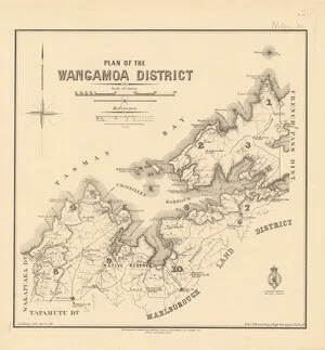 Plan of the Whangamoa District [electronic resource] / J.G. Kelly delt.