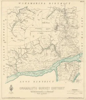 Onamalutu Survey District [electronic resource] / drawn by J.E. Leahy ; additions by R.W. Grigor, Oct. 1916 & '27.