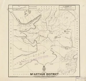 Mt. Arthur District [electronic resource] / drawn by A. McKellar Wix, Jany. 1896.