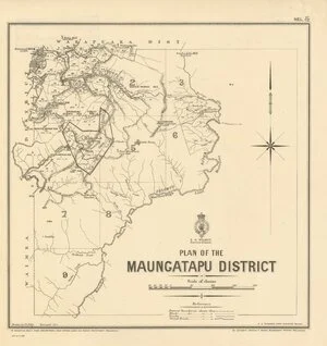 Plan of the Maungatapu District [electronic resource] / drawn by J.G. Kelly.