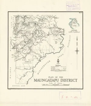 Plan of the Maungatapu District [electronic resource] / drawn by C.H. Baigent, draughtsman, Nov. 1938.