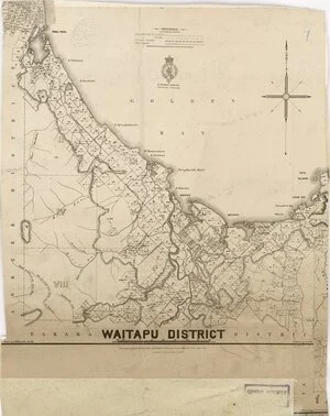 Waitapu District [electronic resource] / drawn by A. McKellar Wix, 1895.