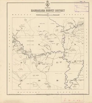Mangakahia Survey District [electronic resource] / drawn by G.P. Wilson, 1882.