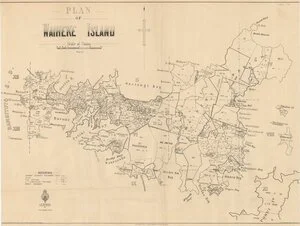 Plan of Waiheke Island [electronic resource].