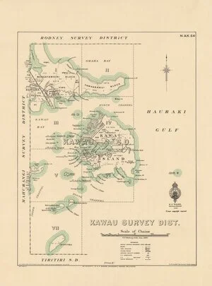 Kawau Survey Dist. [electronic resource] / T.P. Mahony, Delt., Jan. 1930.