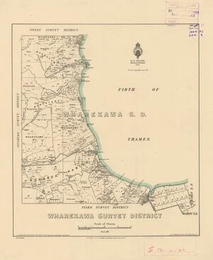 Wharekawa Survey District [electronic resource] / M. Pirrit, Delt. 1932.