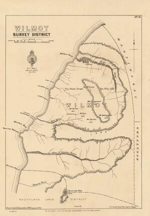 Wilmot Survey District [electronic resource] / drawn by A.H. Saunders, 1903.
