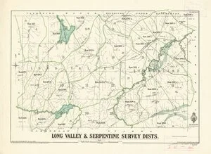 Long Valley & Serpentine Survey Dists. [electronic resource] / drawn by S.A.P, May 1921, revised 1936.
