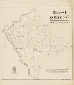 Block XII Benger Dist. [electronic resource] / W.D.B. Murray June 1878.