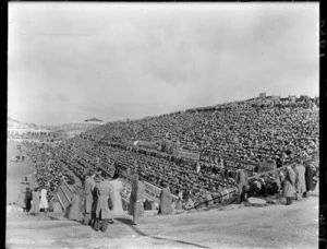 Crowd at the third test in Wellington
