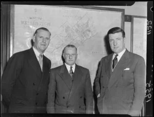 Two Melbourne City Council Officers, Mr J L Arrowsmith and Mr G Smith with Mr J Andersen