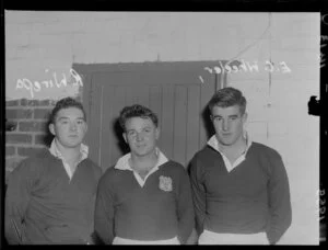 Players of Taita Rugby Club, E C Wheeler, R Wirepa and another (unnamed)