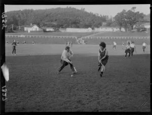 Wellington Technical College Old Girls' hockey team vs Konini team