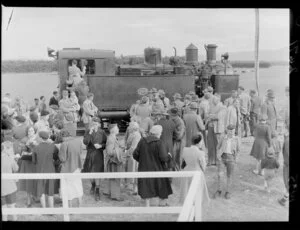 A Fell Engine at Masterton for the opening of the Rimutaka Tunnel