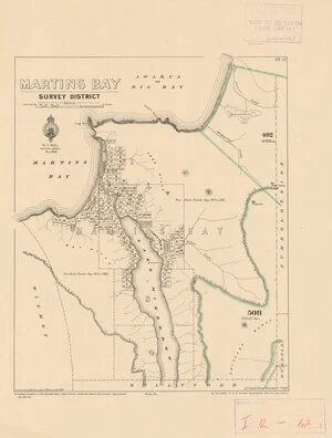 Martins Bay Survey District [electronic resource] / drawn by A.H. Saunders, 1903.