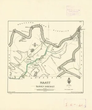 Haast Survey District [electronic resource] / S.A. Park, June 1927.