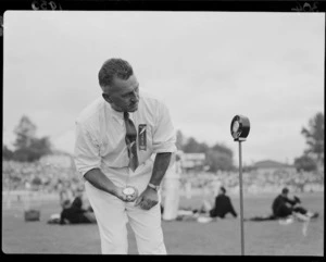 Officiator at the 1950 British Empire Games, Eden Park, Auckland