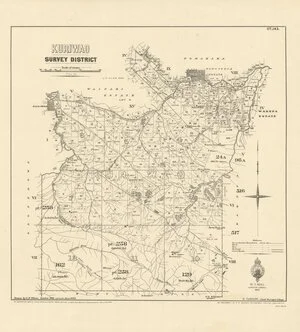 Kuriwao Survey District [electronic resource] / drawn by G.P. Wilson, October 1888.