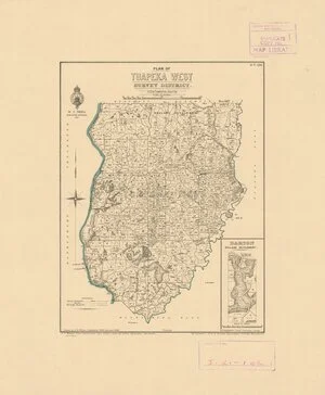 Plan of Tuapeka West Survey District [electronic resource] : in the Tuapeka County / drawn by G.P. Wilson, Sept. 1886.