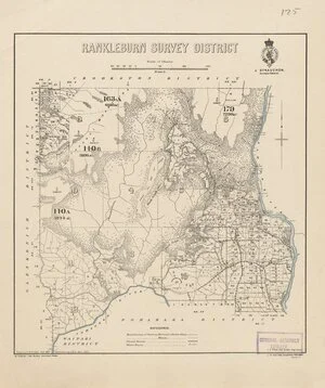 Rankleburn Survey District [electronic resource] / drawn by H. McCardell, Nov. 1887 ; additions by A.H.S., Nov. 1907.
