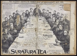 Suratura Tea advertisement : The National Council of Women held at Christchurch, April 1896