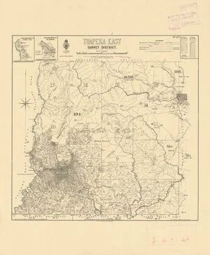 Tuapeka East Survey District [electronic resource] : in the Tuapeka County / drawn by G.P. Wilson, Dec. 1887.