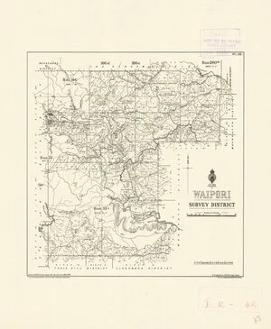 Waipori Survey District [electronic resource] / drawn by H. McCardell, August, 1897.