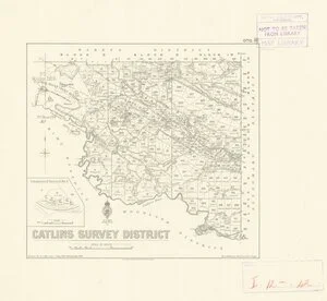 Catlins Survey District [electronic resource] / drawn by A.J. Morrison, May 1919. Revised May 1944.