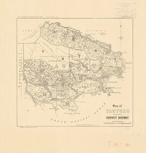 Map of Tautuku Survey District [electronic resource]
