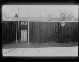 Exterior of Atlantic service station