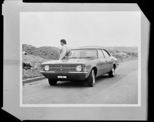 Man with Ford Cortina