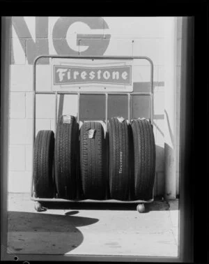 Products on display inside service station