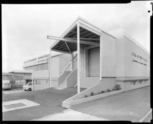 Fletcher Developments Buildings-Bank of New Zealand stationery department,Johnson ville service station