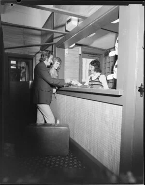 Couple at First Western Hotel reception