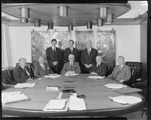 Executive portrait with eight men