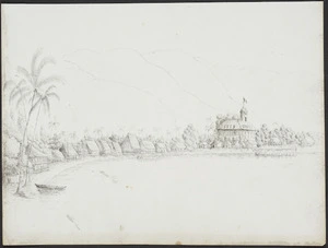 Speer, John, d 1848 :[View of Papeete from the Harbour, November 1845].