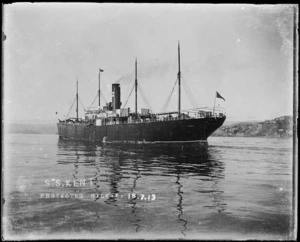 Steamship Kent in Wellington Harbour