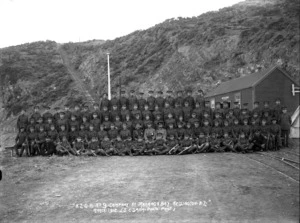 NZGA No. 9 Company at Mahanga Bay Military Camp, Wellington