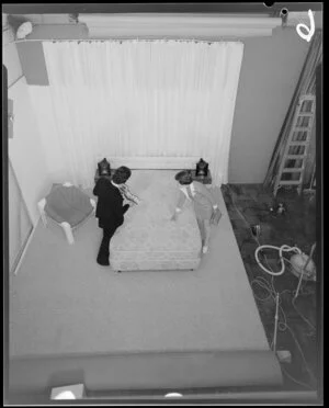Couple with mattress