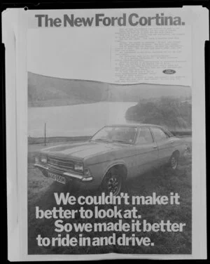 Ford Cortina car advertisement