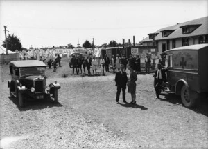 Relief camp in Palmerston North after the Napier earthquake