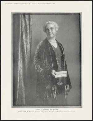 Portrait of Mary Elizabeth Richmond