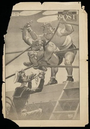 Colvin, Neville Maurice, 1918-1991:A wrestling bout. March 1952