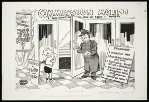 Colvin, Neville Maurice, 1918-1991:The commissionaire. [1955-1956]
