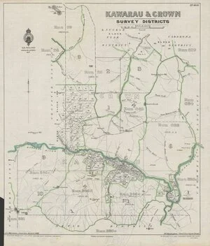 Kawarau & Crown Survey Districts [electronic resource].