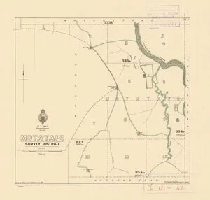 Motatapu Survey District [electronic resource] / drawn by A.H. Saunders, 1903 revised 1921.