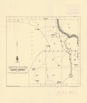 Motatapu Survey District [electronic resource] / drawn by A.H. Saunders, 1903 revised 1921, 1949.