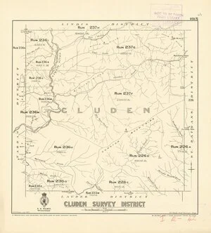 Cluden Survey District [electronic resource] / V.S.P. Pickett, July 1917.