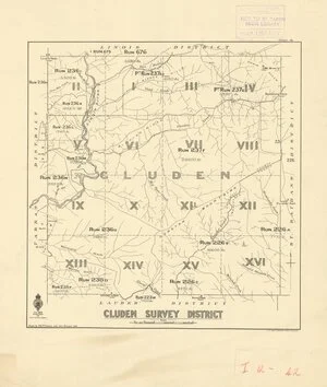 Cluden Survey District [electronic resource] / drawn by V.S.P. Pickett, July 1917.