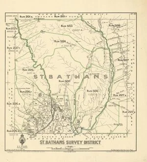 St. Bathans Survey District [electronic resource] / S.A. Park, July 1917, revised Feb. 1932.